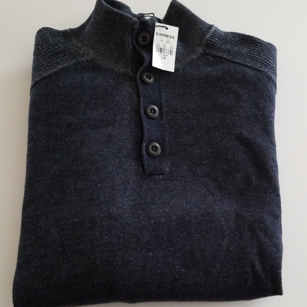 Express button down sweater